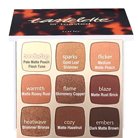 BRAND NEW Tartelette Lil Toasted Eye Shadow Palette: 6 Matte & 3 Shimmer Colors - Picture 6 of 9
